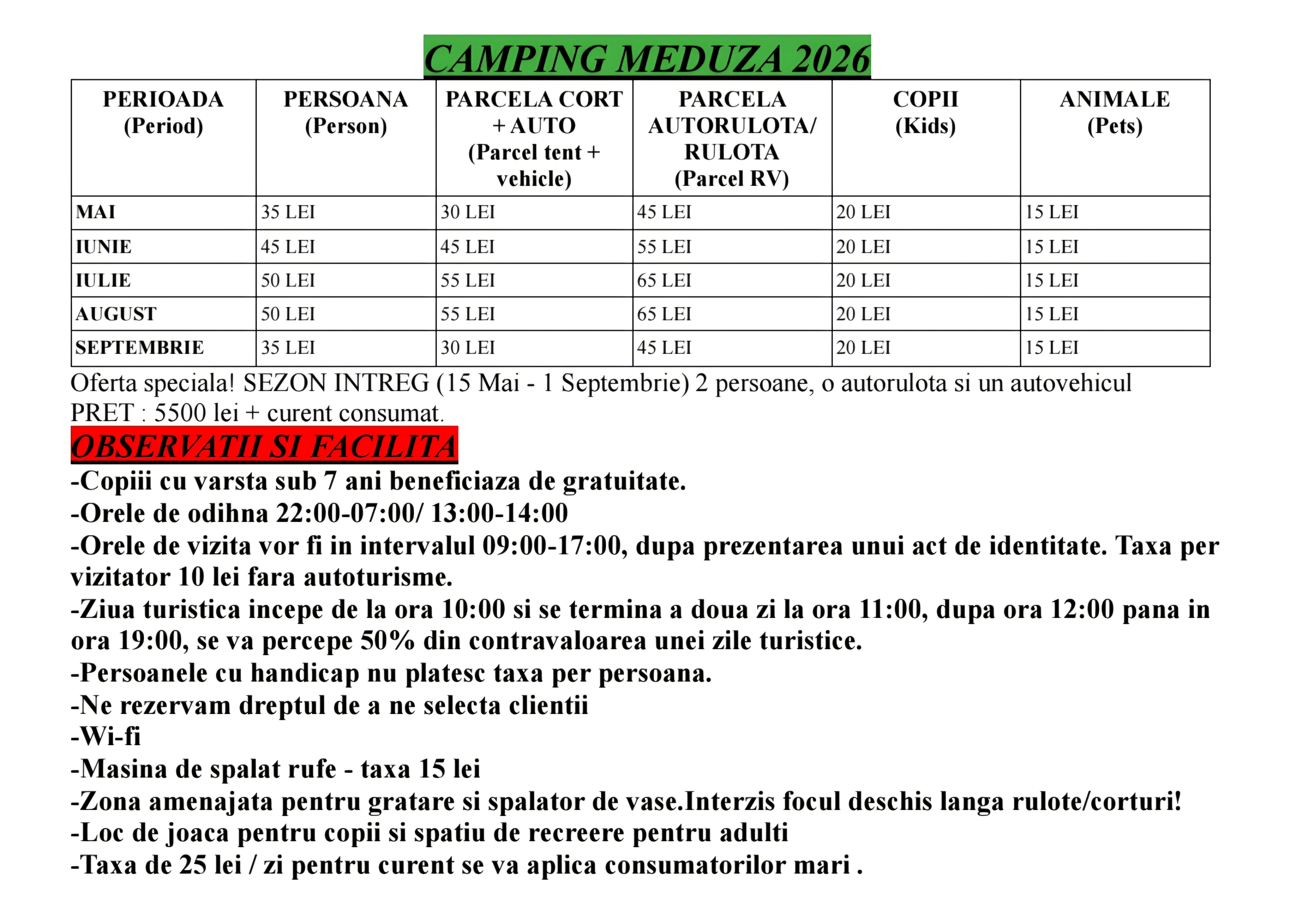 Camping Meduza Eforie Nord